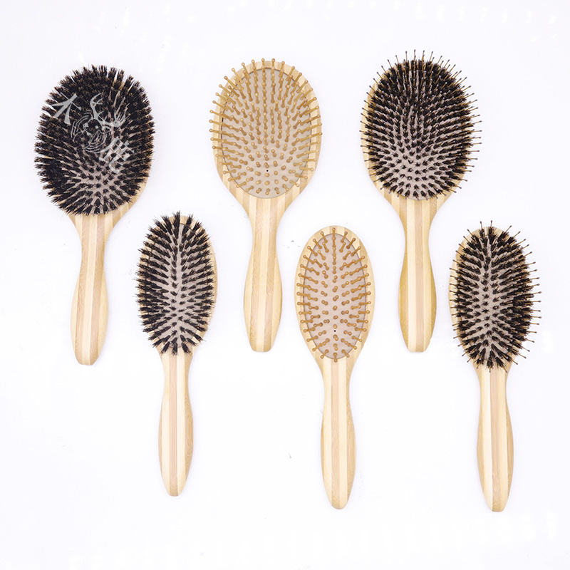 Factory Supply Air Cushion Comb Wholesale Air Cushion Oak Bristle Comb Hair Smoothing Hair Care Personal Care Wooden Comb Set