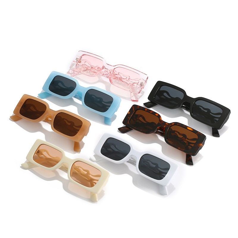 Commute Leopard Resin Square Full Frame Women's Sunglasses display picture 1
