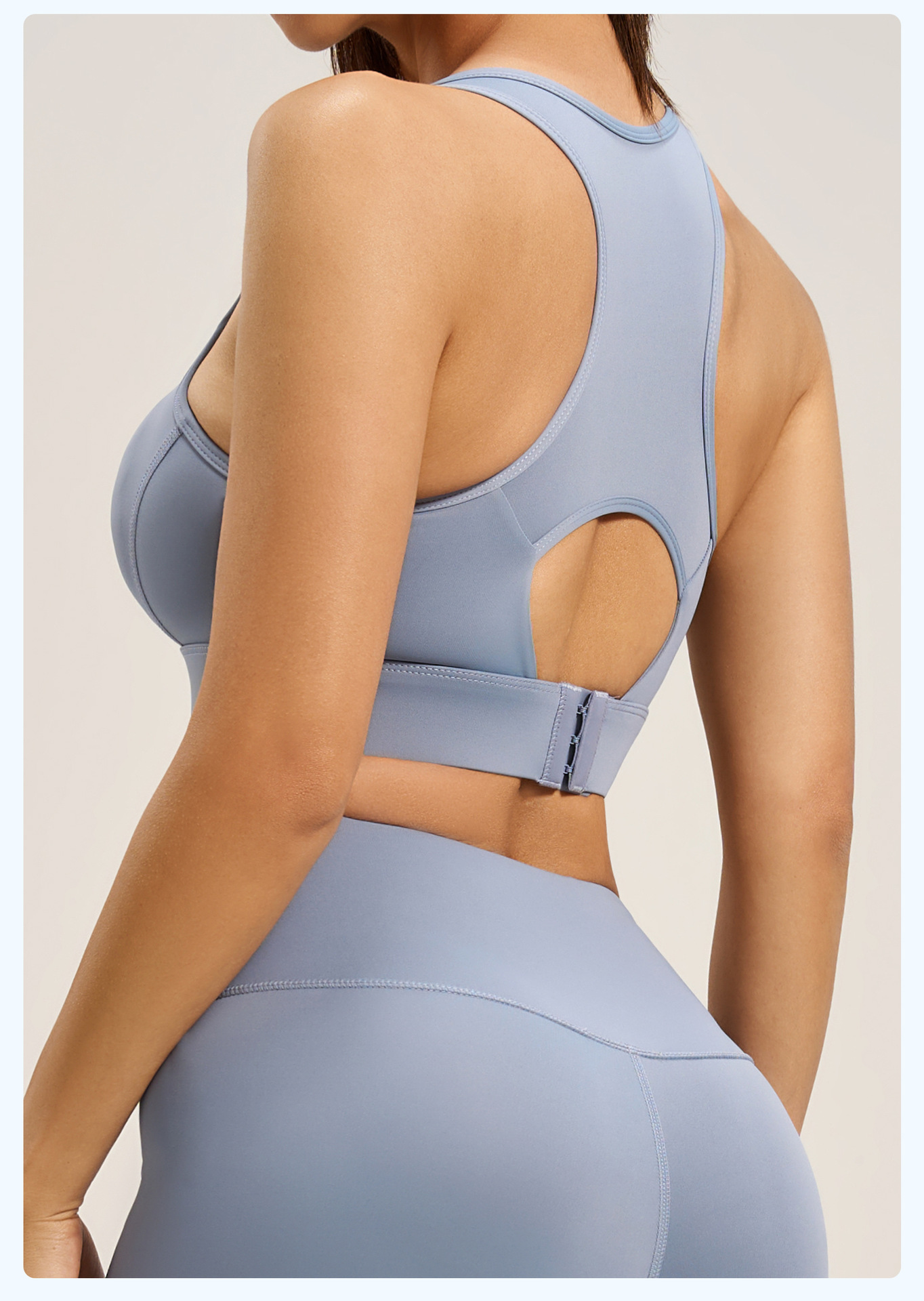 High-intensity Sports Bra For Women With Backless Adjustable Strap_voghion.com