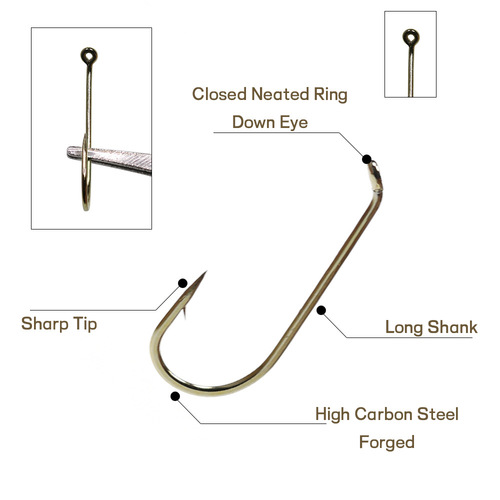 Egret Flying Wholesale Flat Fight Strengthened LF520 Standard Dry Fly Fishing Hook Explosive Mosquito Ant Fly Fly Naked Hook