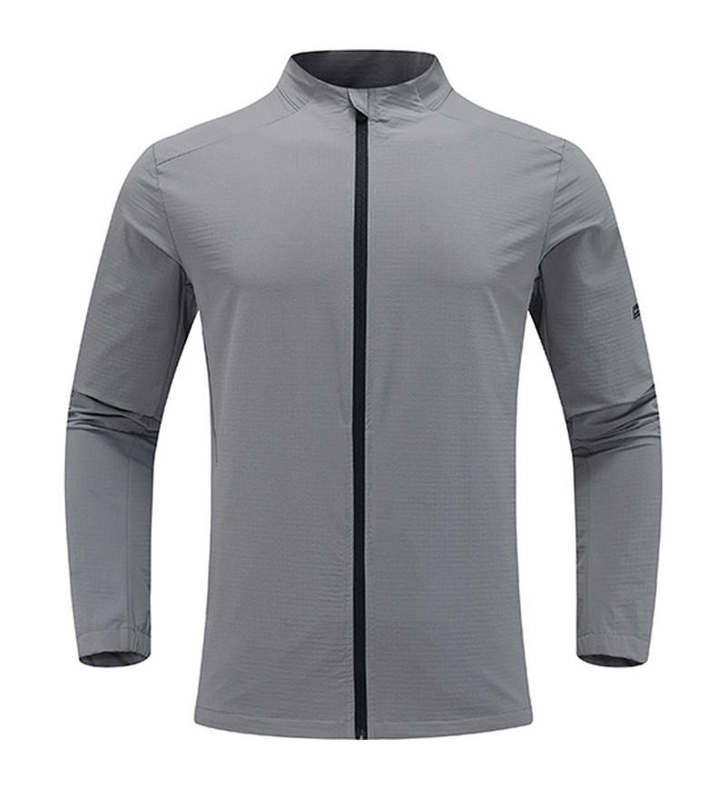 Lulu otoño chaqueta deportiva al aire libre hombre cuello holgado manga larga chaqueta deportiva casual trajes de senderismo transpirables