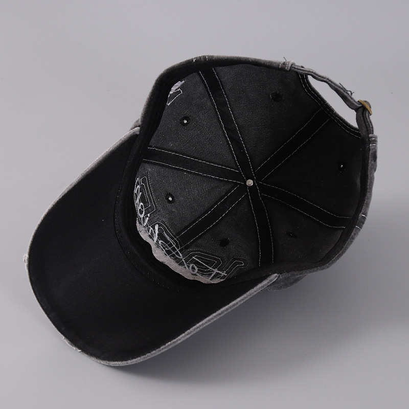 Berretto da baseball con toppa personalizzata del 1985 di vendita calda, classico berretto a becco d'anatra lavato in puro cotone ricamato_voghion.com