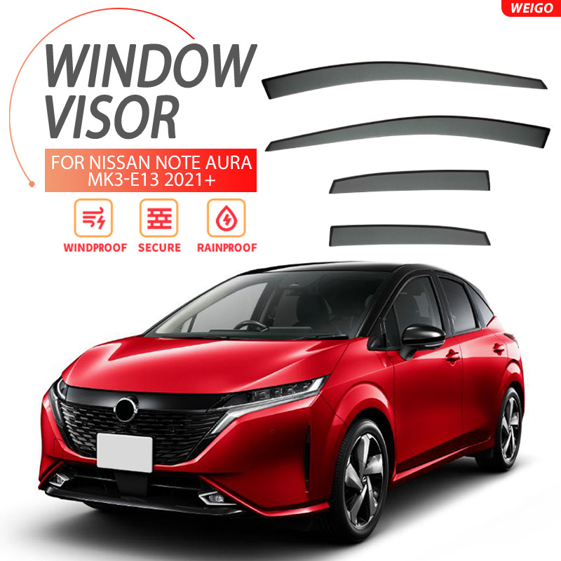 Suitable for Nissan Note Aura Rain and Sun Protection Version Nissan Note Aura Window Visor
