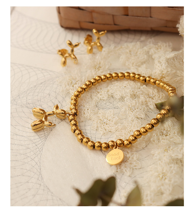 Fashion Dog Titanium Steel Womenu0027S Bracelets Earrings Necklace