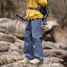 美式工装裤冲锋裤户外防水裤子登山机能潮牌男女宽松休闲裤长裤