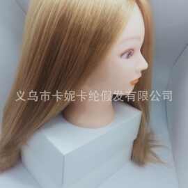美发头模 可烫卷 练习头造型公仔头模特头盘发编发假人头美发教习