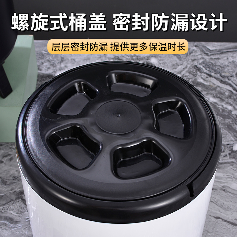 不锈钢奶茶桶加厚双层保温全发泡商用大容量保冷摆摊咖啡豆浆水桶|undefined