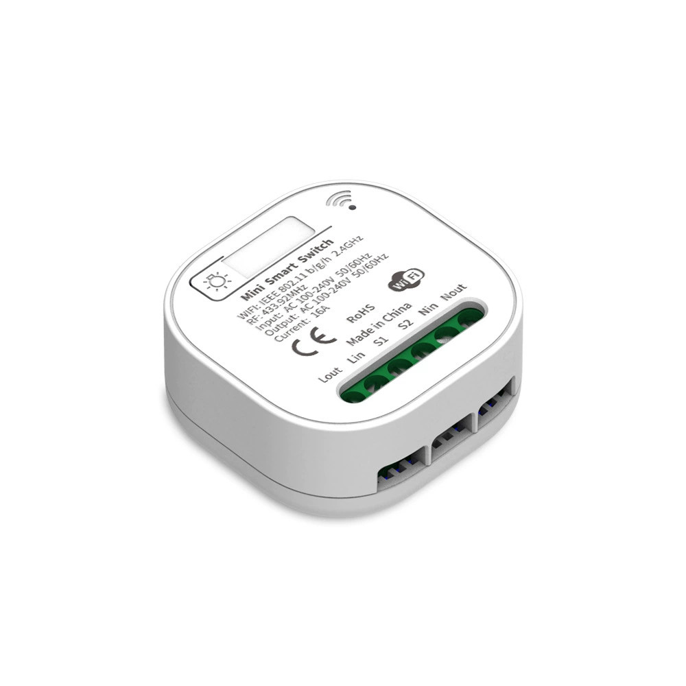 Wi‑Fi умный выключатель HomeKit 16A в монтажной коробке, приложение, дистанционное управление, таймер, наклейка CozyLife