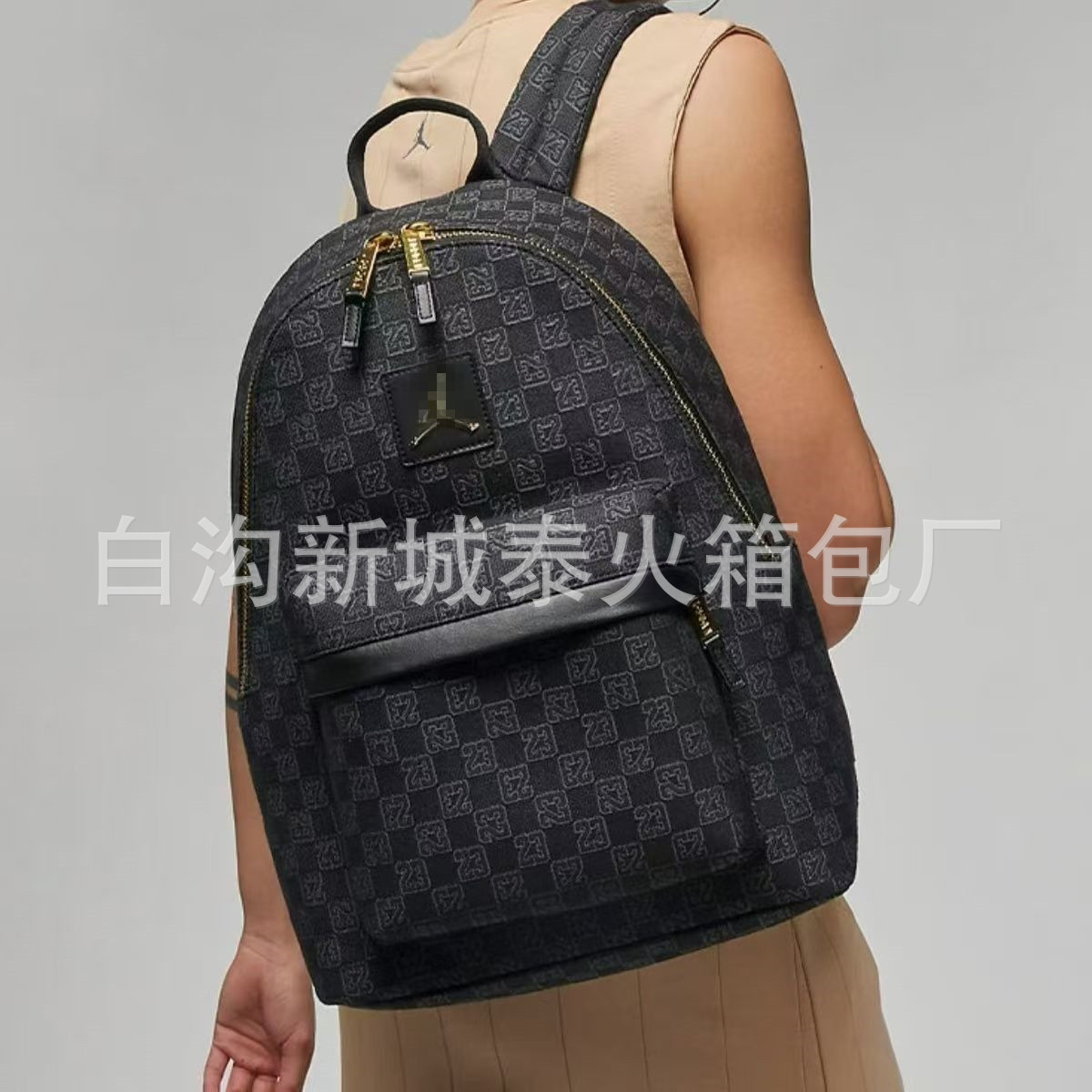 New Outdoor Large-Capacity Backpack for Men, Sports Campus, Female Student School Bag, Computer Bag, Trendy Travel School Bag