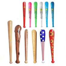 跨境pvc充气棒球棒彩色充气棒儿童充气玩具加油助威充气棒子批发