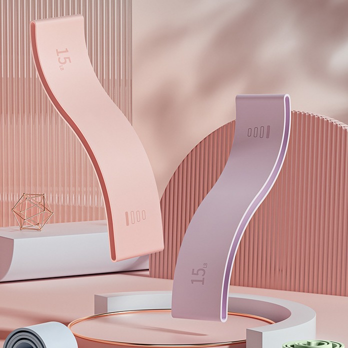 Yoga elastic circle fitness men's and women's resistance belt elastic belt hip strength training stretching tension belt practice hip circle