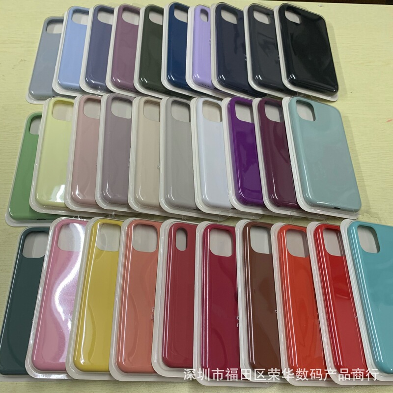 For iPhone11 liquid silicone shell Apple XSMAX/7Plus/xr four pack 11pro anti-drop protective shell 7