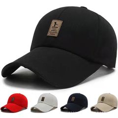 Cap for men, spring and summer, extended brim outdoor sun hat, fashionable and trendy, versatile duckbill cap, casual baseball cap