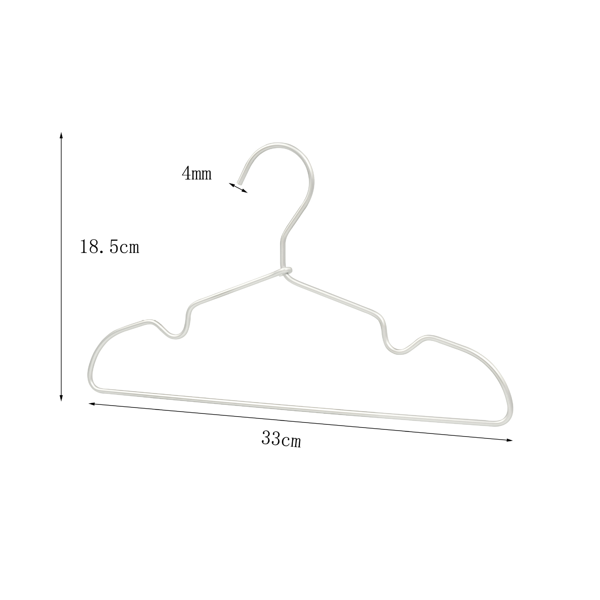 Percha de aluminio no impresa pantalones de secado de metal pantalones de rack clip percha de aleación de aluminio sin costura ropa gruesa antideslizante soporte ventas directas de fábrica