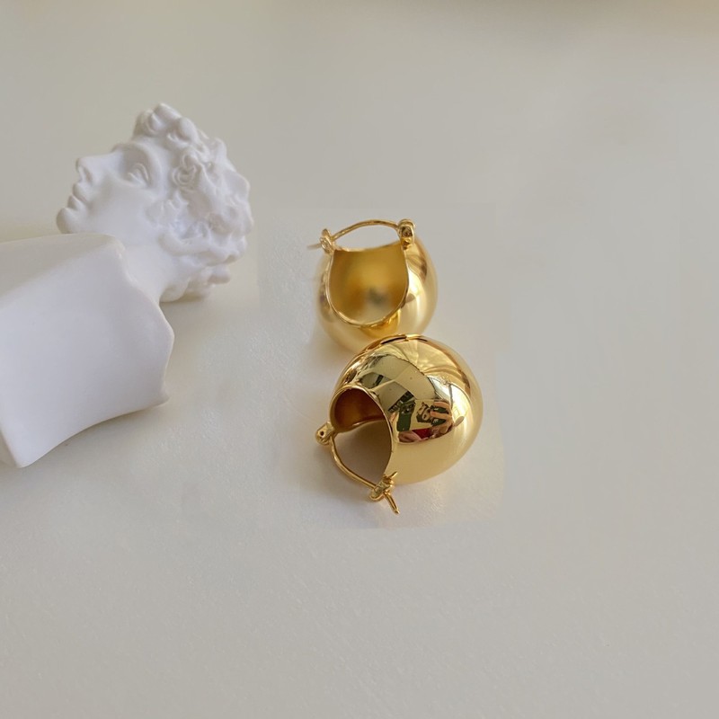 银针金属感光面几何圆形耳钉欧美简约冷淡风耳环小众设计感耳饰女|undefined