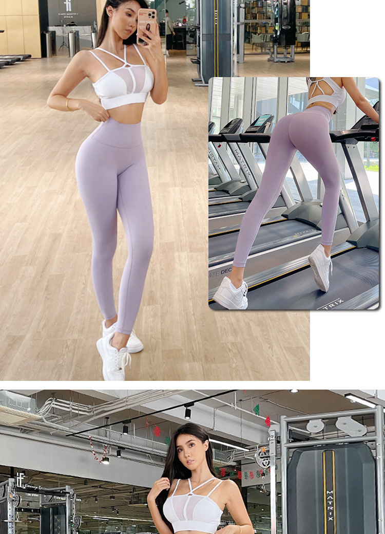 Des Sports Couleur Unie Nylon Actif Bas Leggings display picture 3