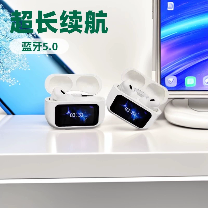 Popular A9Pro Smart Ai Translation Huaqiangbei Fifth Generation Anc Noise Reduction Touch Color Screen Bluetooth Headset Suitable for Apple Popular A9Pro Smart Ai Translation Huaqiangbei Fifth Generation Anc Noise Reduction Touch Color Screen Bluetooth Headset Suitable for Apple