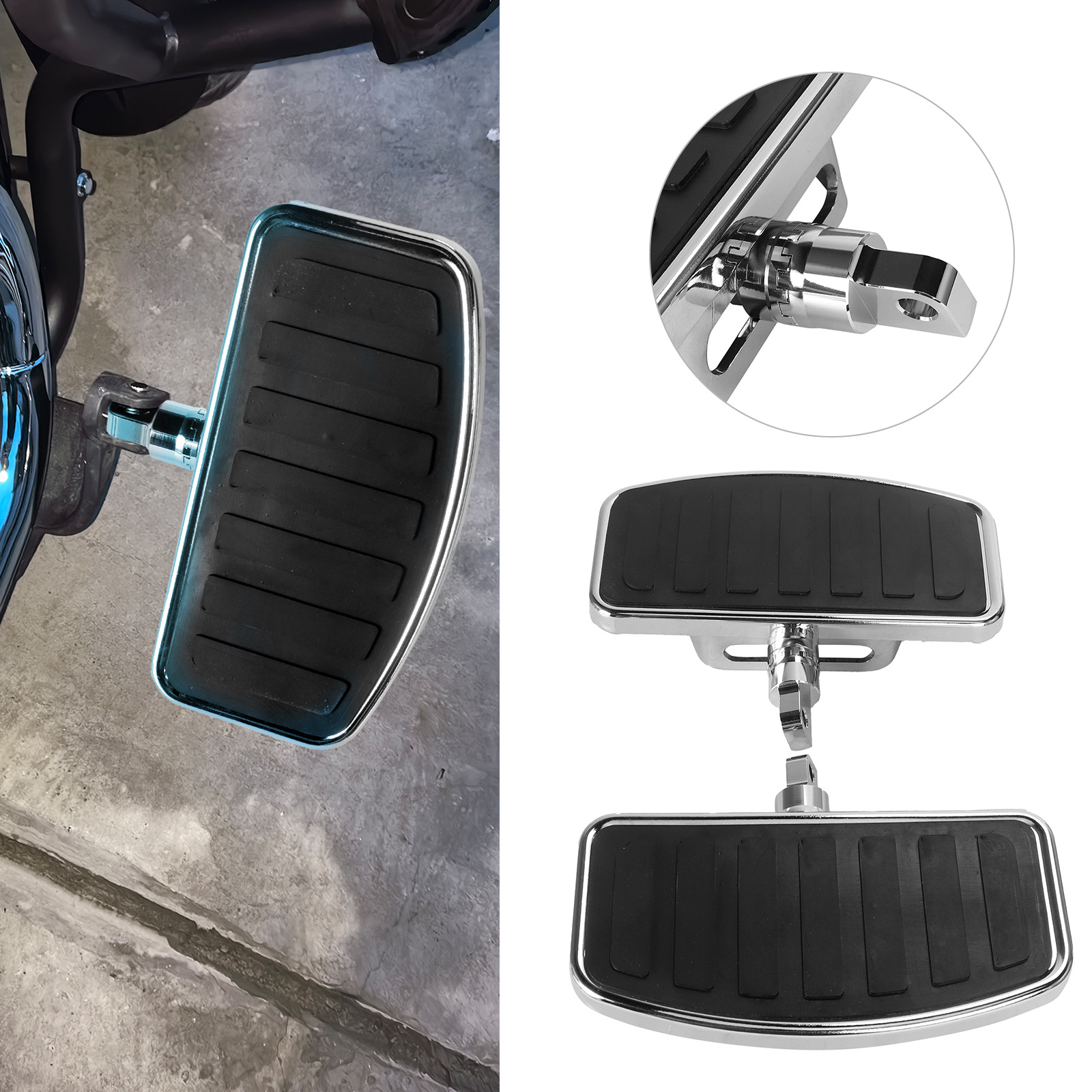 Motorcycle Modification Parts Harley Dyna Sportster Glide Touring Rubber Footrests