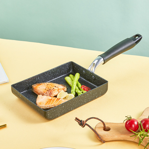 Cross-border Japanese Tamagoyaki frying pan Maifan stone non-stick frying pan mini omelette pan household square egg roll pan