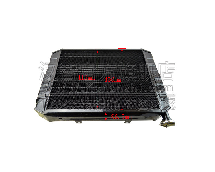 Radiador de tanque de cobre de carretilla elevadora Youjia3T / 490 accesorios de motor A90B2FC radiador de refrigeración hidráulica