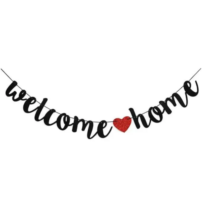 现货welcome home 返校季派对装饰气球套装 开学季横幅拉旗