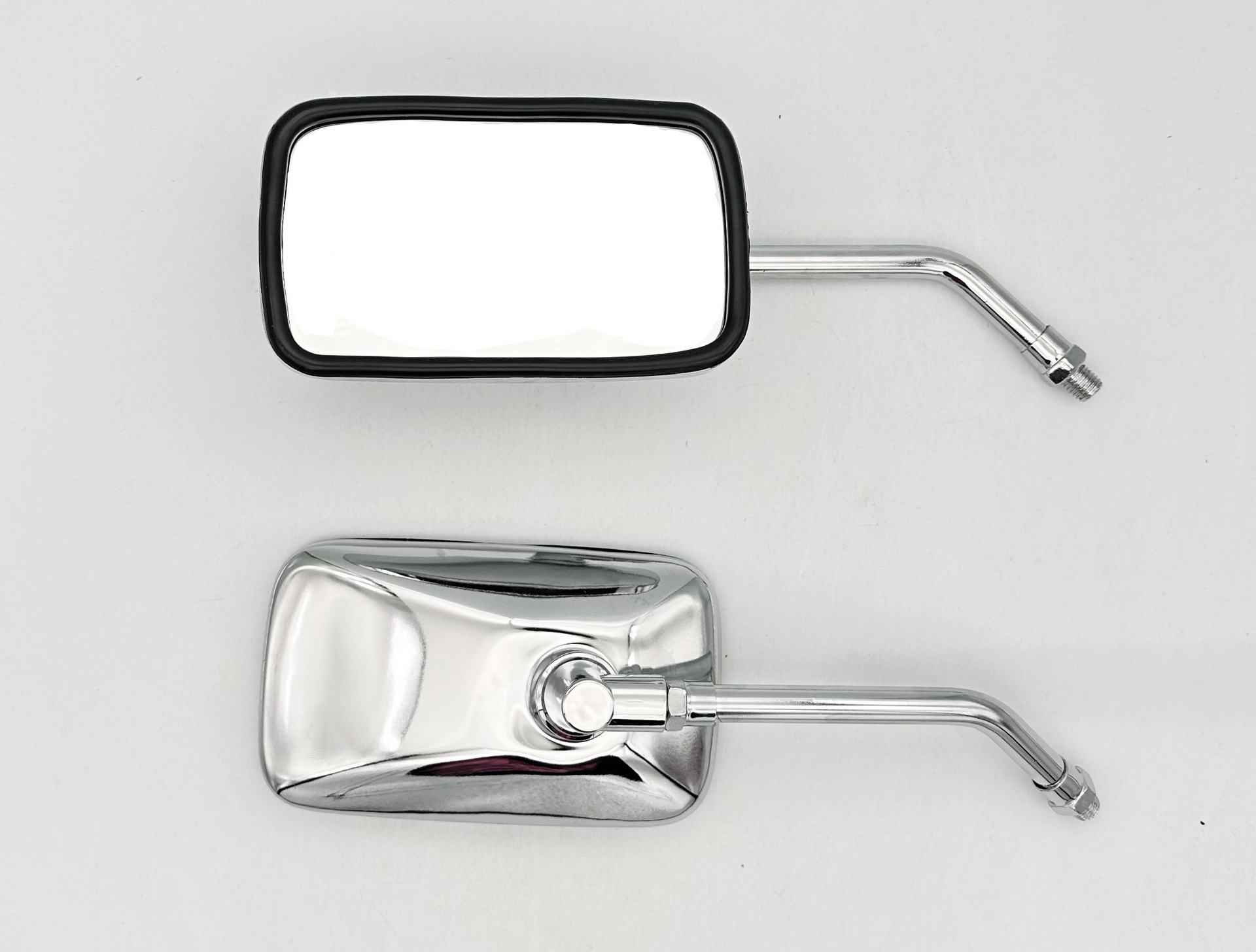 Universal Rearview Mirror Retro Modified Reversing Mirror Storm Prince Motorcycle Electroplated Reflector 10mm