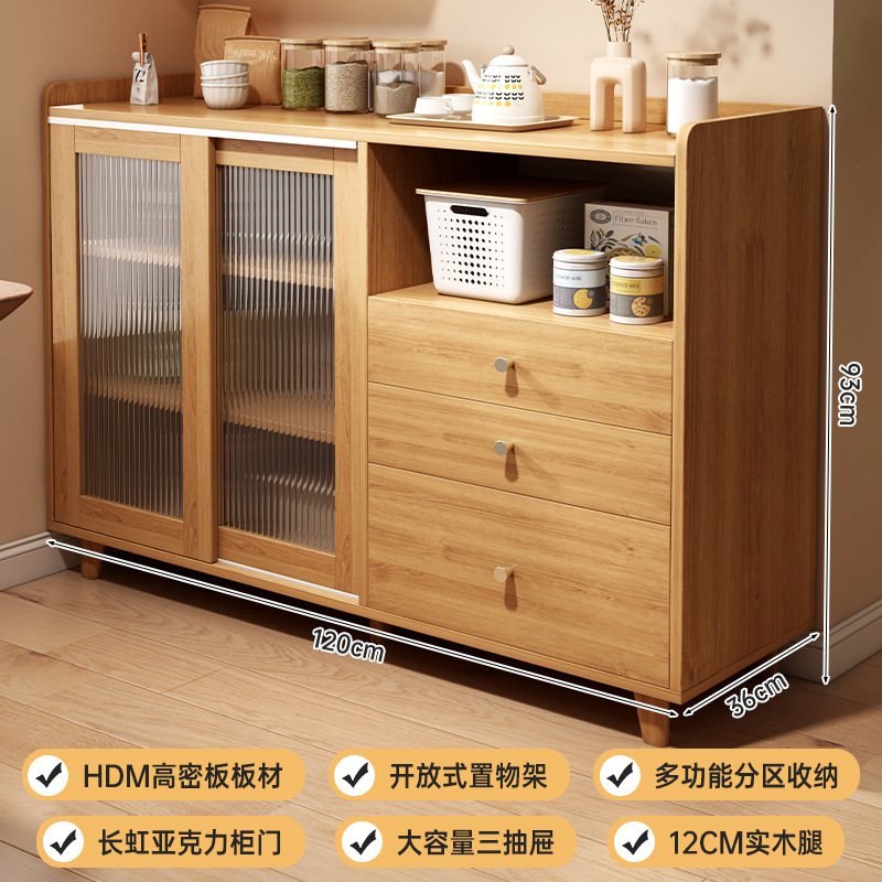 armario de comedor contra la pared armario de almacenamiento integrado armario de estilo japonés armario de almacenamiento de cocina doméstica armario de almacenamiento armario simple armario