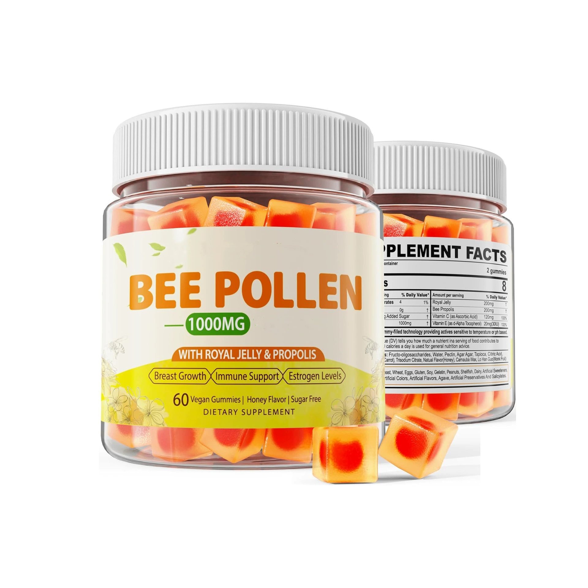 Эксклюзивная трансграничная поставка бестселлеров Amazon — жевательных конфет с пчелиной пыльцой, напрямую с фабрики-производителя.