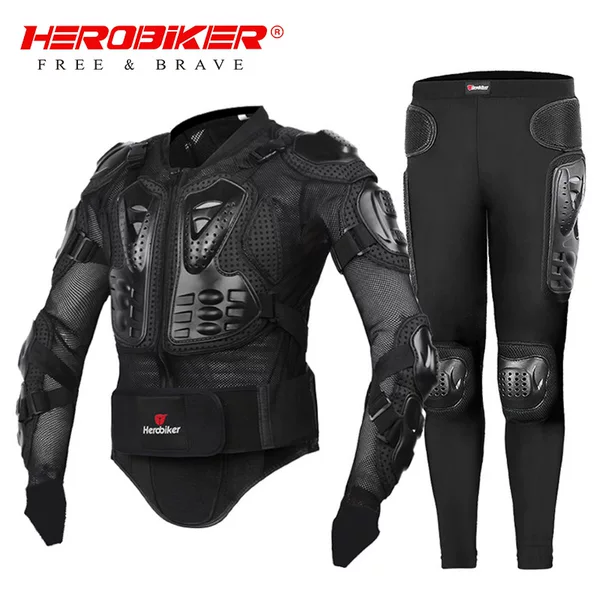 Motorcycle Anti-Armor Clothing Motorcycle Off-road Riding Anti-fall Leg Protection Pants Elbow Protection Chest Protection Knight Neck Protection Riding Armor