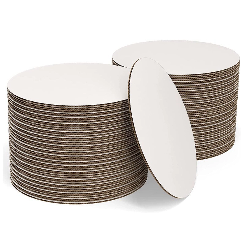 Прямые поставки с фабрики: белая круглая основа для торта из гофрированной бумаги, поднос для торта.