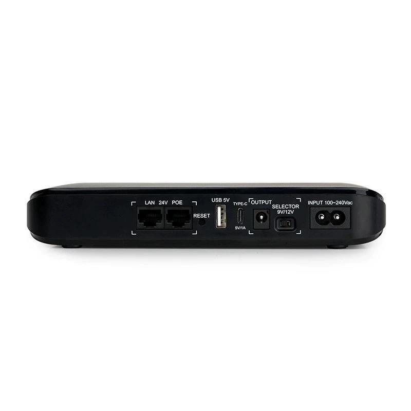 POE-830P-LFP, DC DC UPS uninterruptible power supply, Lightmax monitoring power outage battery life of 20000mah