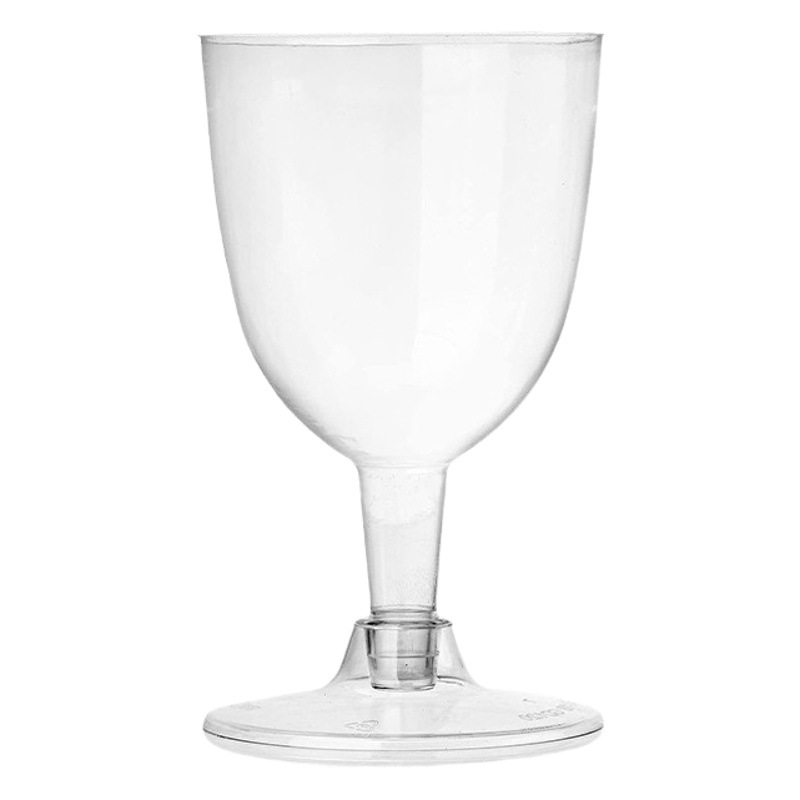 Disposable Plastic Red Wine Glass Sweet Cup Base Detachable High Foot Pudding Mousse Cup Wedding Champagne Cup