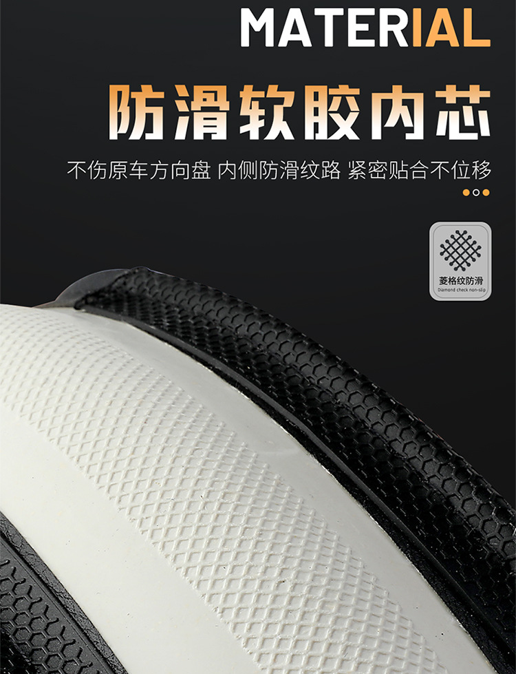 Car steering wheel cover honeycomb non-slip wear-resistant sweat-absorbent breathable fashion car handle cover cross-border Amazon wholesale