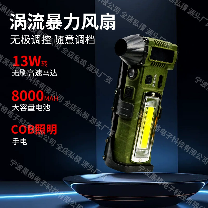 Наружный насильственный вентилятор 130 000 бесщеточный двигатель для очистки вентилятора Duster аварийное освещение высокоскоростной ручной вентилятор