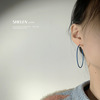Brand small design blue advanced earrings, trend of season, high-quality style
