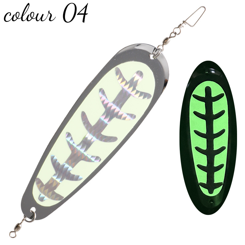 5,5 pulgadas Cuchilla Pesca Flasher cuchara 14cm trolling Flasher cuchara tipo cebo de Pesca