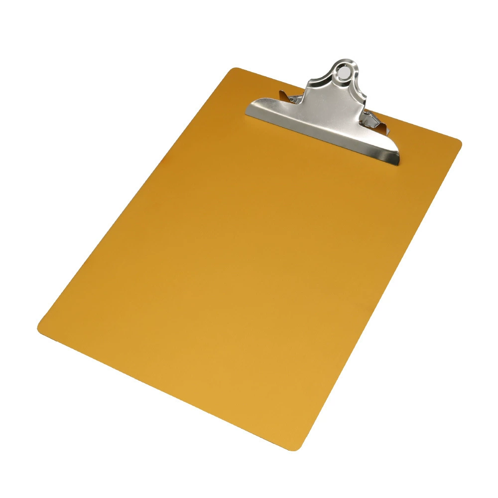 Производитель поставляет многоцветный алюминиевый сплав A4 картонный картонный офисный алюминиевый картонный картонный картонный картонный зажим меню отеля чек металлический картонный зажим