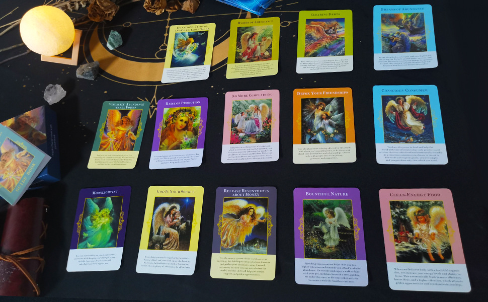 Angels Of Abundance Oracle Cards Deck For Divination Readings_voghion.com