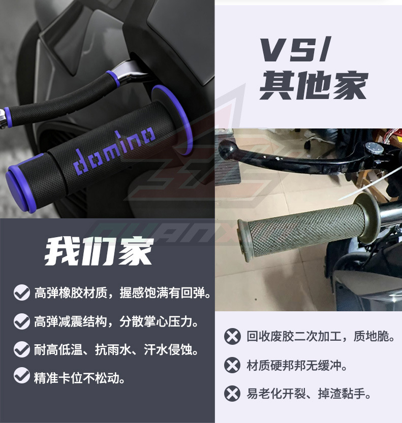 Motorcycle Universal Accessories Modified Handlebar Grips Off-Road Vehicle Anti-Slip Grips A450 Handlebar Grips Factory Direct Sales Cross-Border
