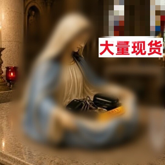 Cross-Border New Product Serene Deskcompanion Women's Style Hand-Painted Faith-Themed Statue Creative Ornament Craft