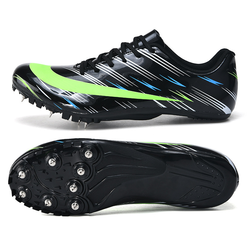 Zapatos de clavos de pista y campo para hombres y mujeres zapatos de carrera mediana y larga prueba de prueba de zapatos de pista y campo 2023 lote mixto image 9