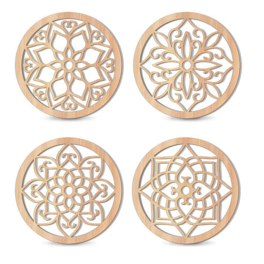 Круглая резная аппликация Amazon, украшение на стену, полая резная художественная отделка, старое подвесное украшение для дома