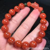 Натуральный южный красный браслет румяный DIY аксессуары ручной работы с маленьким кроликом яшмой южный красный агат браслет один круг