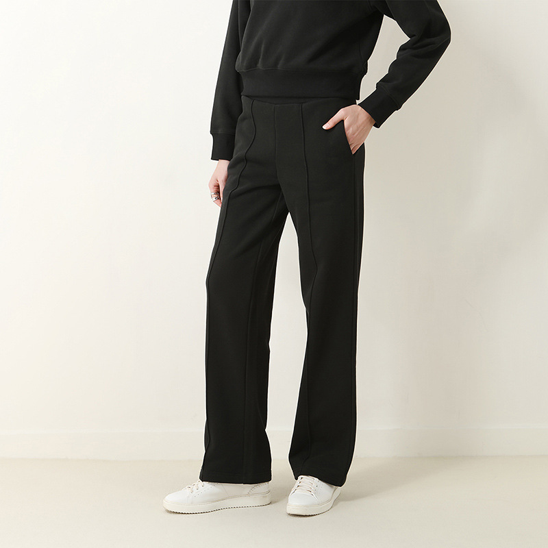 CANVAUS medio cuello abierto cremallera suéter forrado de lana de las mujeres Otoño e Invierno gota hombro manga larga suelta capa de color sólido simple superior