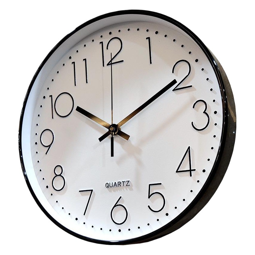 Reloj colgante de 10 pulgadas, reloj de pared, sala de estar, reloj de cuarzo silencioso para el hogar, suministro de comercio electrónico transfronterizo de Amazon al por mayor