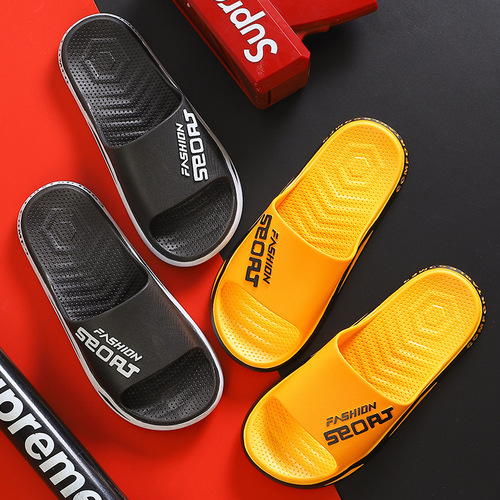 Men's Summer Outdoor Slides with Soft Rubber Soles, Non-Slip and Durable Sports Thick-soled Slippers for Women