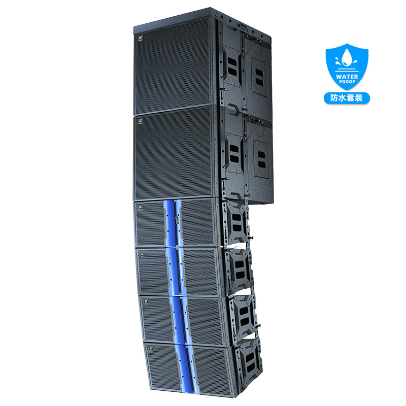 Altavoz de Matriz Lineal Doble 10 Pulgadas Impermeable para Escenarios Exteriores y Bares