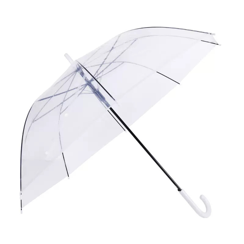 Disposable Transparent Sun Protection and Wind-Resistant Reinforced Umbrella Disposable Transparent Sun Protection and Wind-Resistant Reinforced Umbrella