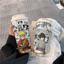 火影周边鸣人保温杯学生专用便携新款大容量男女吸管水杯子高颜值