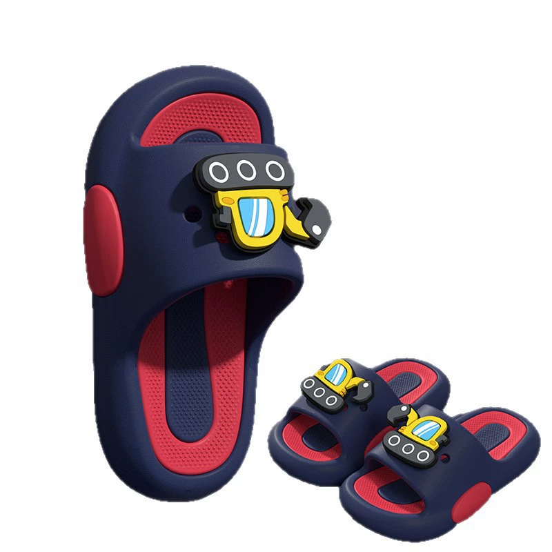 Children's summer cartoon non-slip beach slippers for boys platform